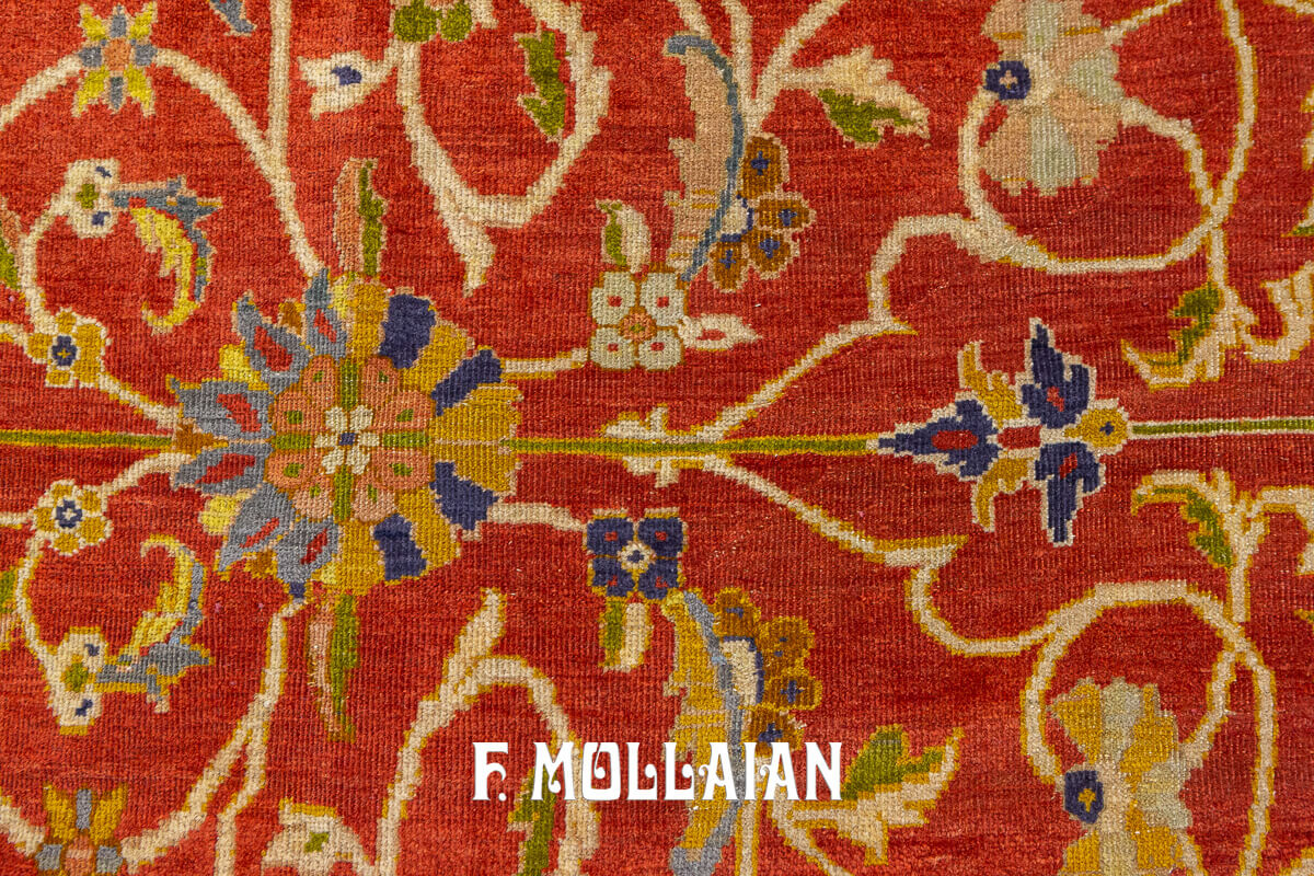 Mahal Ziegler Antique Rug Rust/Red Color n°:271323